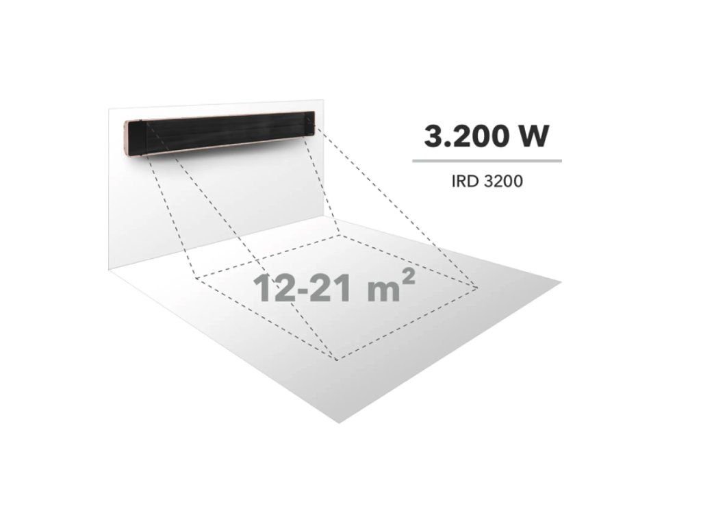 Radiateur infrarouge sombre Trotec IRD 3200 IP55 – Image 4