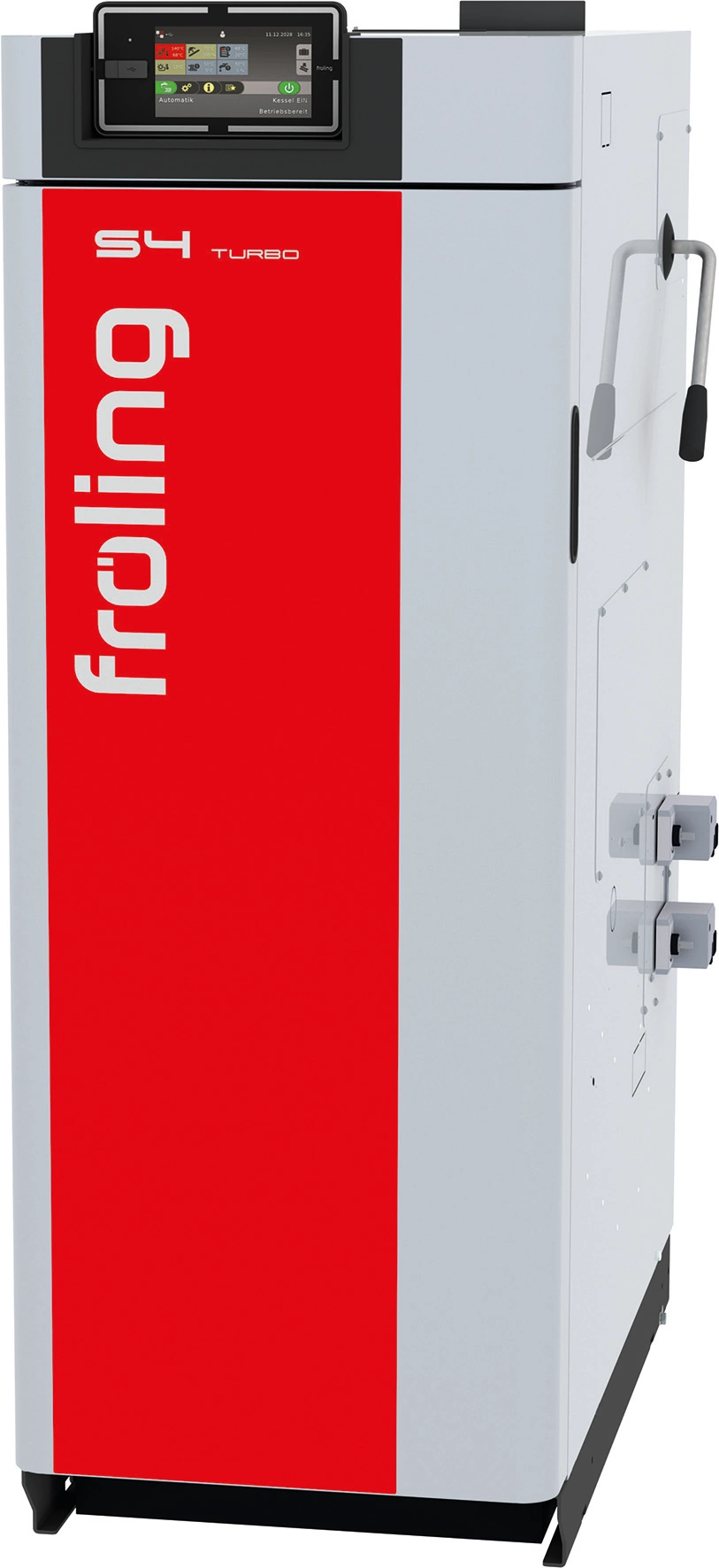 Chaudière à bûches Fröling S4 Turbo 28F, 28 kW, foyer 145 litres compatible pellets