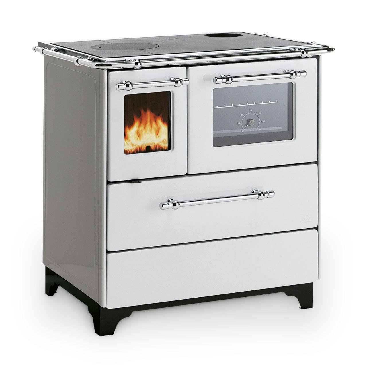 Holzherd Palazzetti Royal Betty 3,5 New 5 kW Küchenofen - Ausführung: Stahl Weiß – Image 2