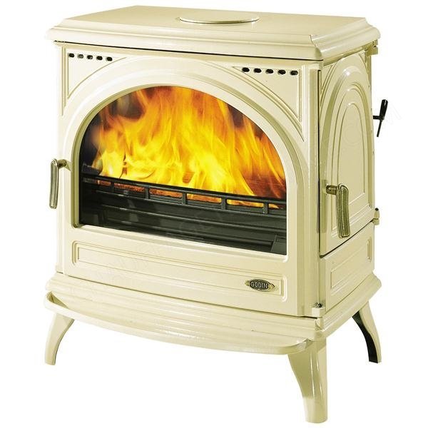 Poêle à bois Godin Carvin 11 kW Fonte Émaillée Sable