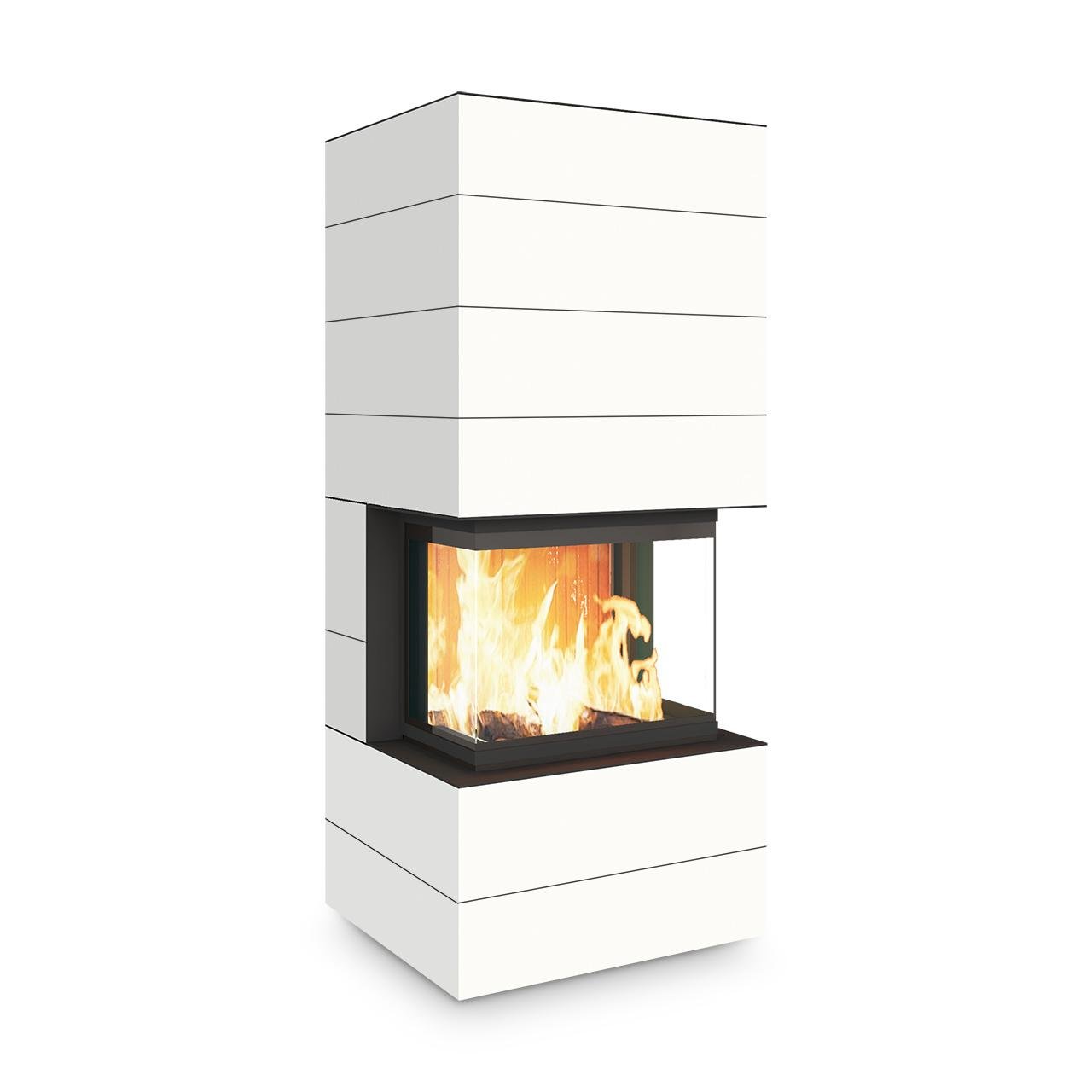 Kaminofen Neocube P30 Black & White Edition 10 kW Sondermodell - Verkleidung: Arctic White satin – Image 2