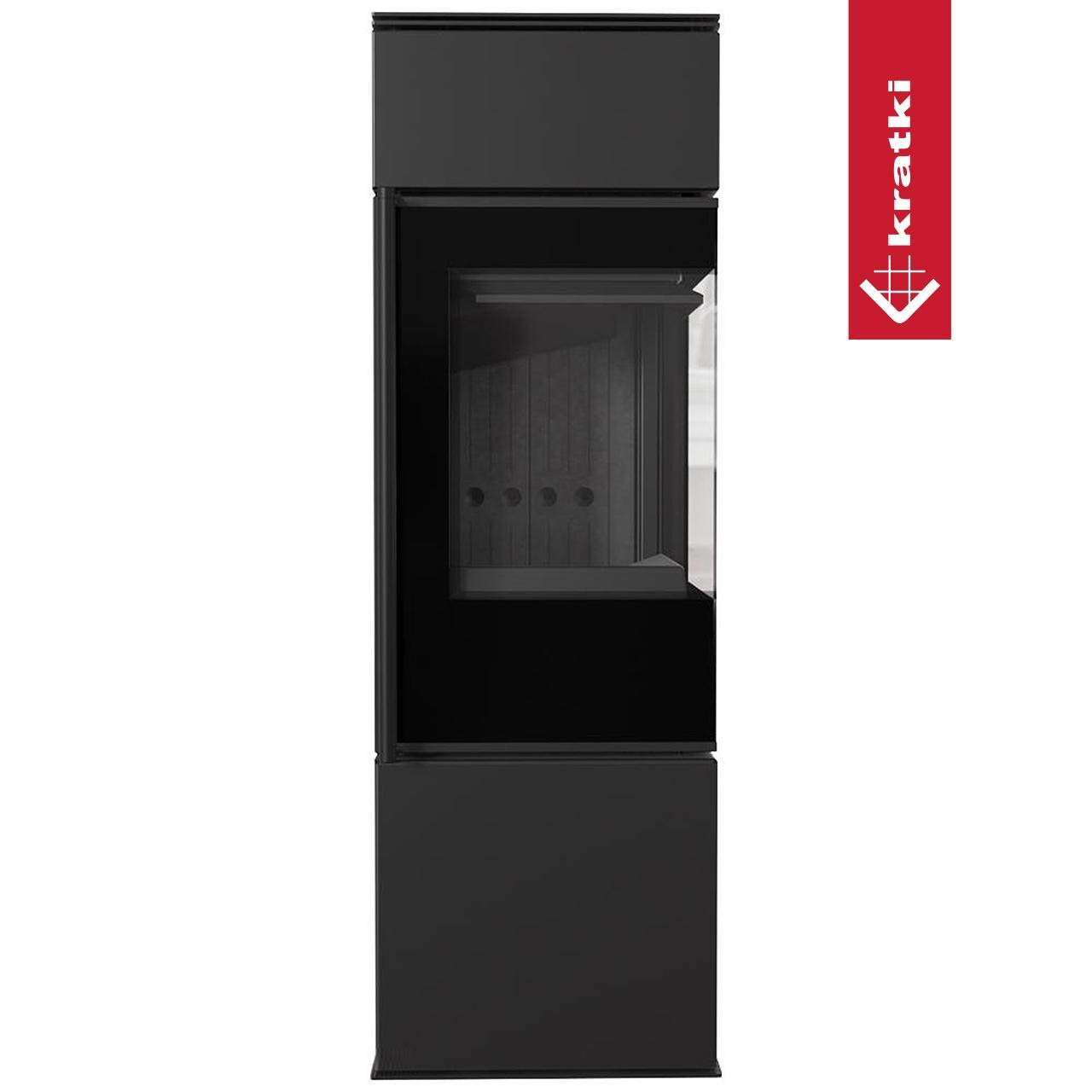 Kaminofen Kratki REN/S 7 kW - Ausführung: Schwarz - Version: Ecke rechts - Tür selbstschließend: ja – Image 3