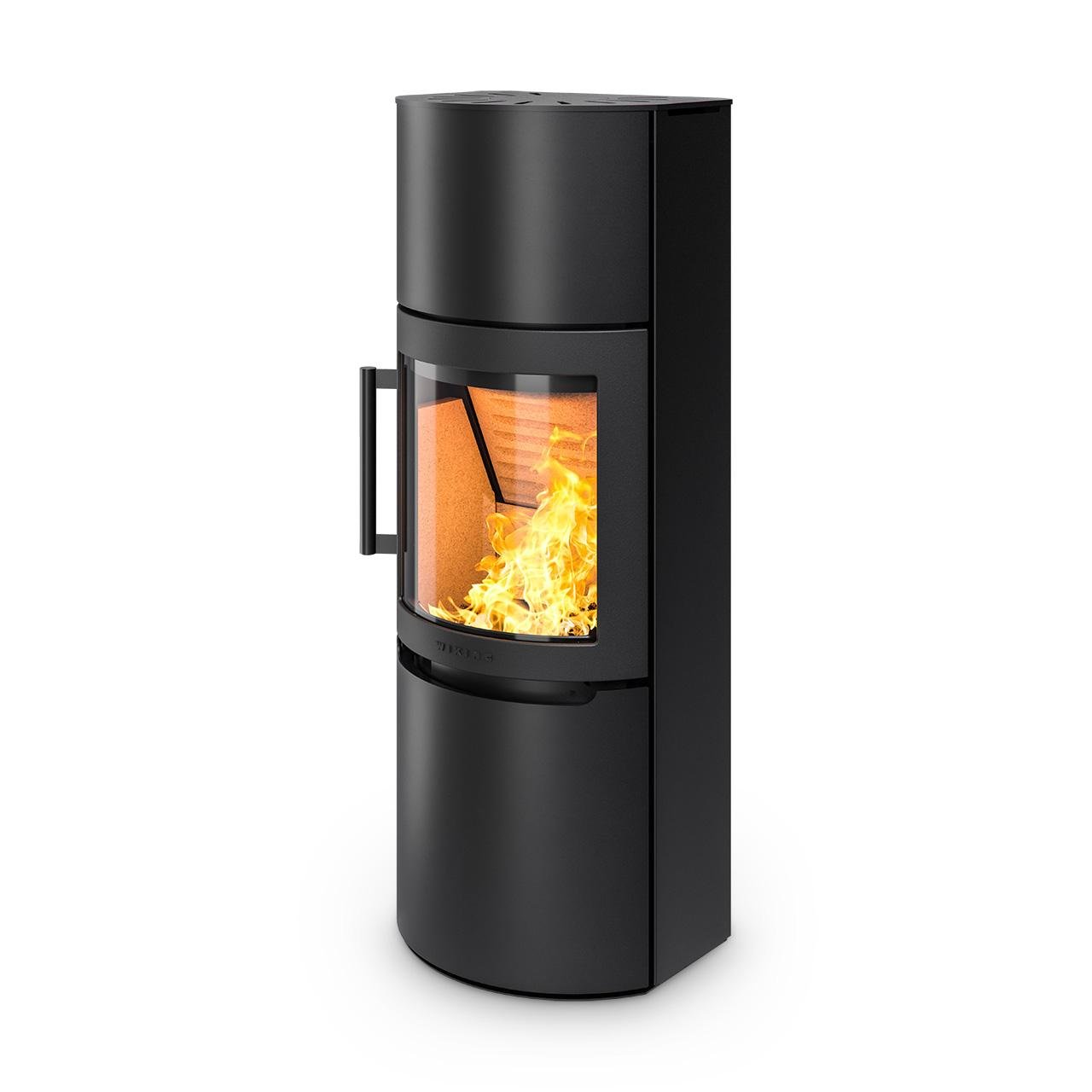 Kaminofen Wiking Mala 6, 4,5 kW - Ausführung: Stahl - Korpus: Schwarz - Rauchabgang: Hinten – Image 2