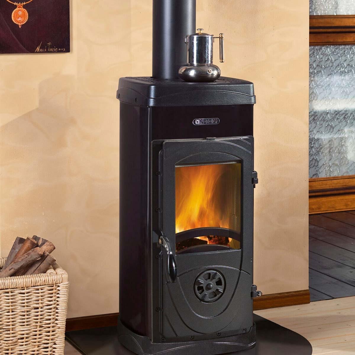 Kaminofen La Nordica Super Junior Lean mit 5,7 kW - Farbe: Grün – Image 4