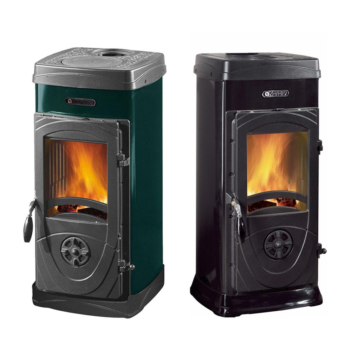 Kaminofen La Nordica Super Junior Lean mit 5,7 kW – Farbe: Grün