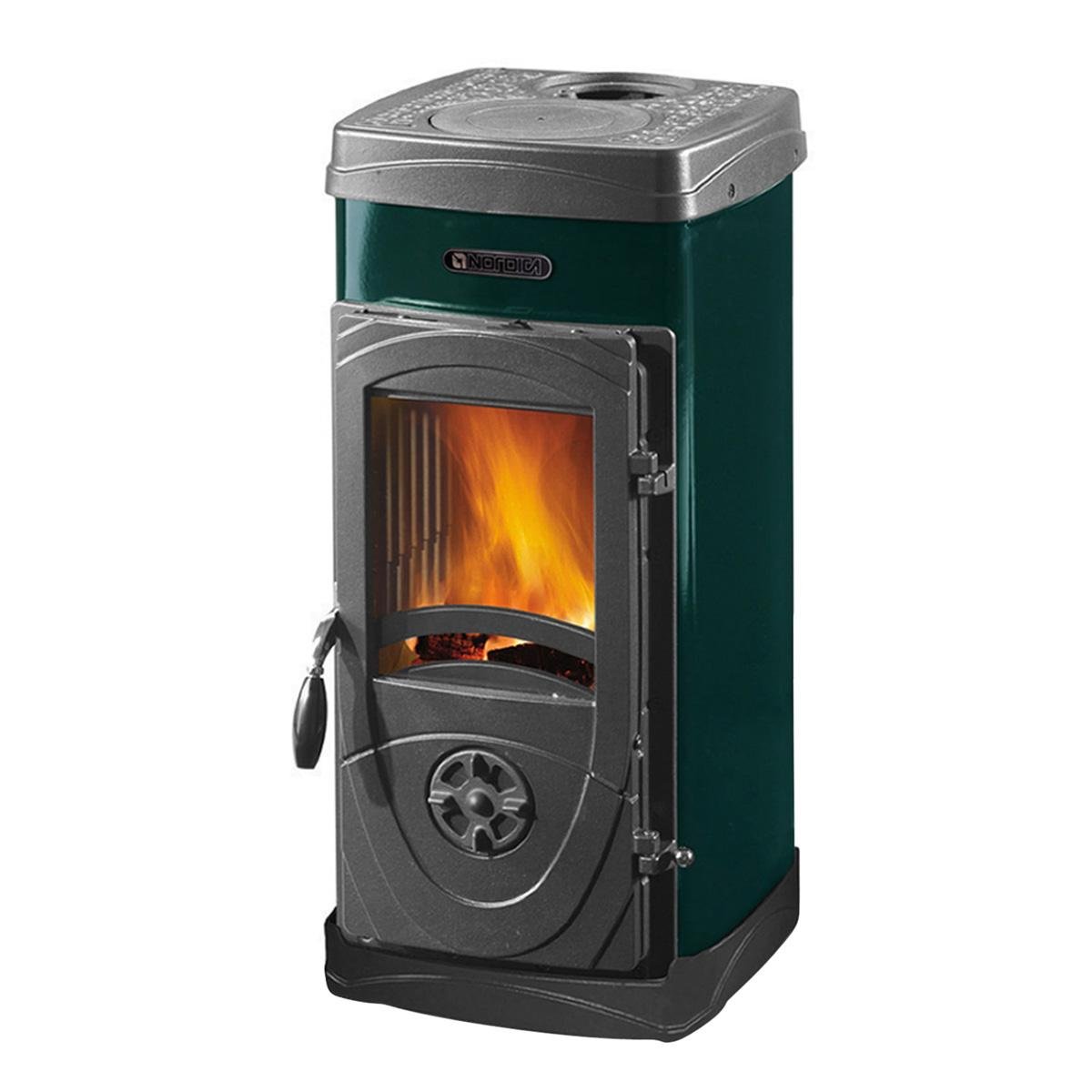 Kaminofen La Nordica Super Junior Lean mit 5,7 kW - Farbe: Grün – Image 2