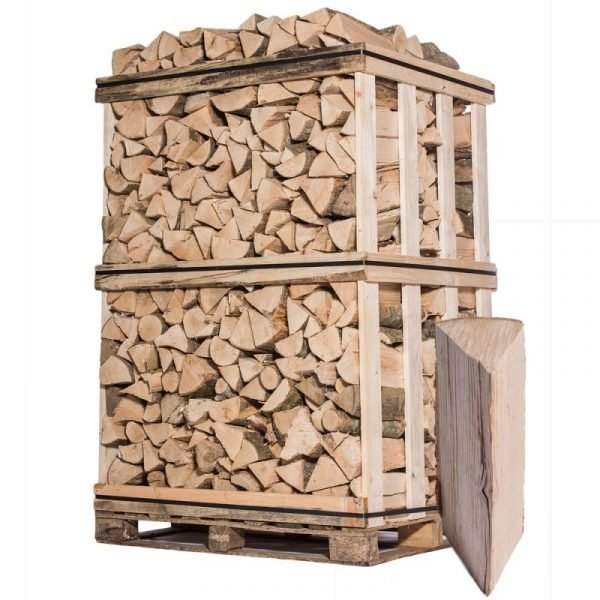 Palette de bois de chauffage 33 cm – 2 m3 – 2,9 steres
