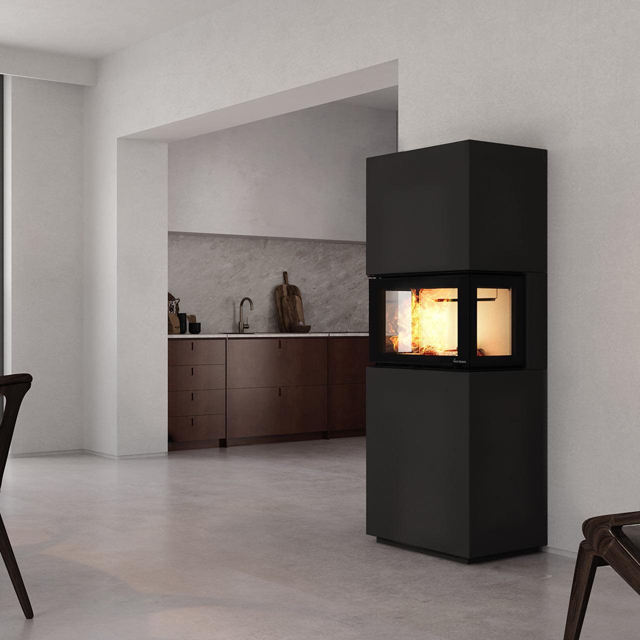 Ausstellungsstück - Kaminbausatz Nordpeis Cannes II 5,4 kW – Image 4