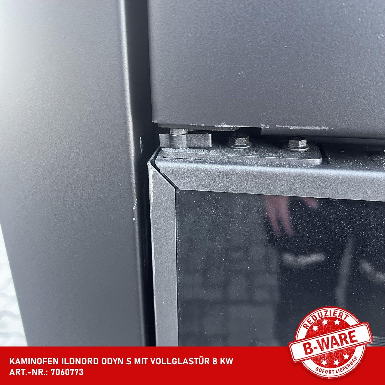 B-Ware - Kaminofen ILDNord Odyn S mit Vollglastür 8 kW – Image 8