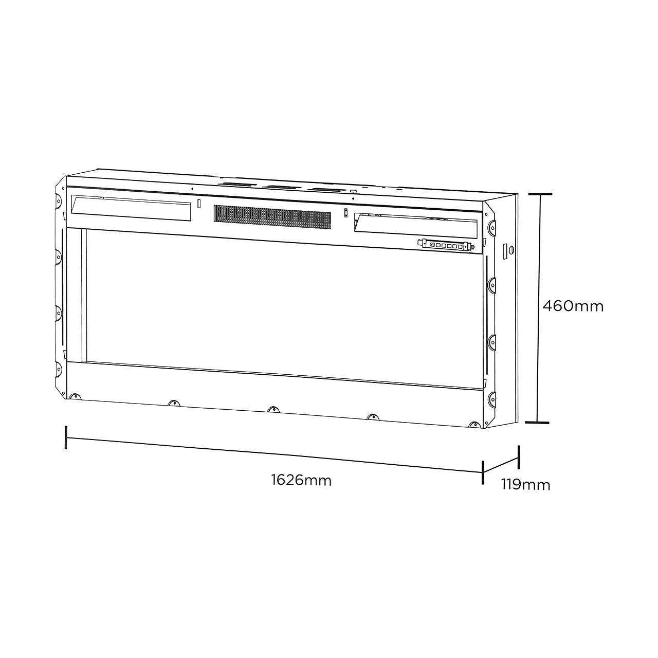 Elektrokamin Glen Dimplex Sierra 72 Zoll