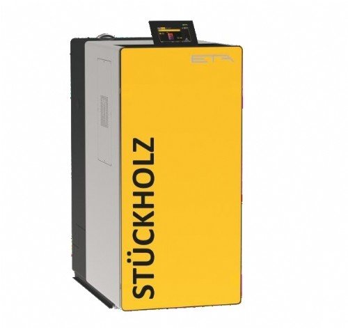 ETA Holzvergaserkessel eSH 16 – 16 kW – A+ – Füllraum 100 L für 50 cm Scheitholz – Lambdaregelung – 10002-16-01