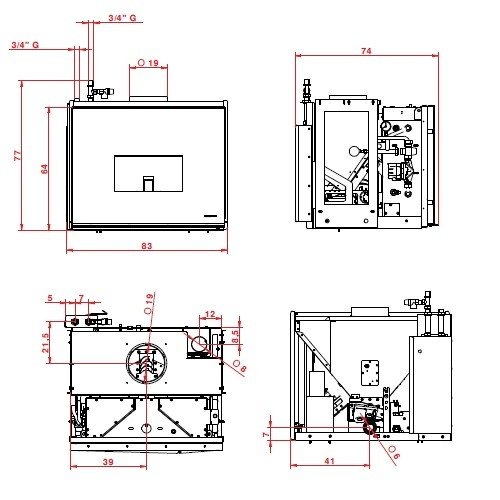 Insert à Granulés Palazzetti Idro 16 - 16kW – Image 2