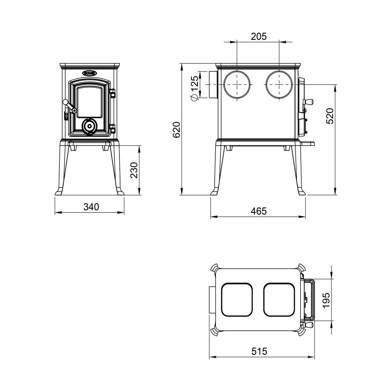 Kaminofen Dovre 101 CBS, 5 kW – Image 5