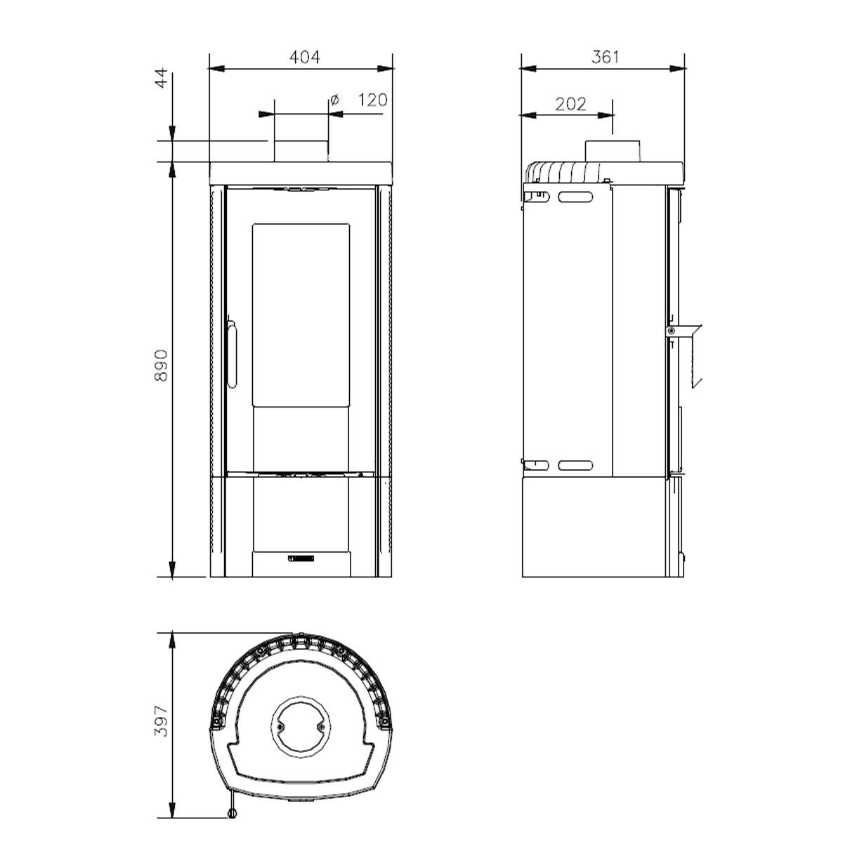 Kaminofen La Nordica Candy 4.0, 6,2 kW