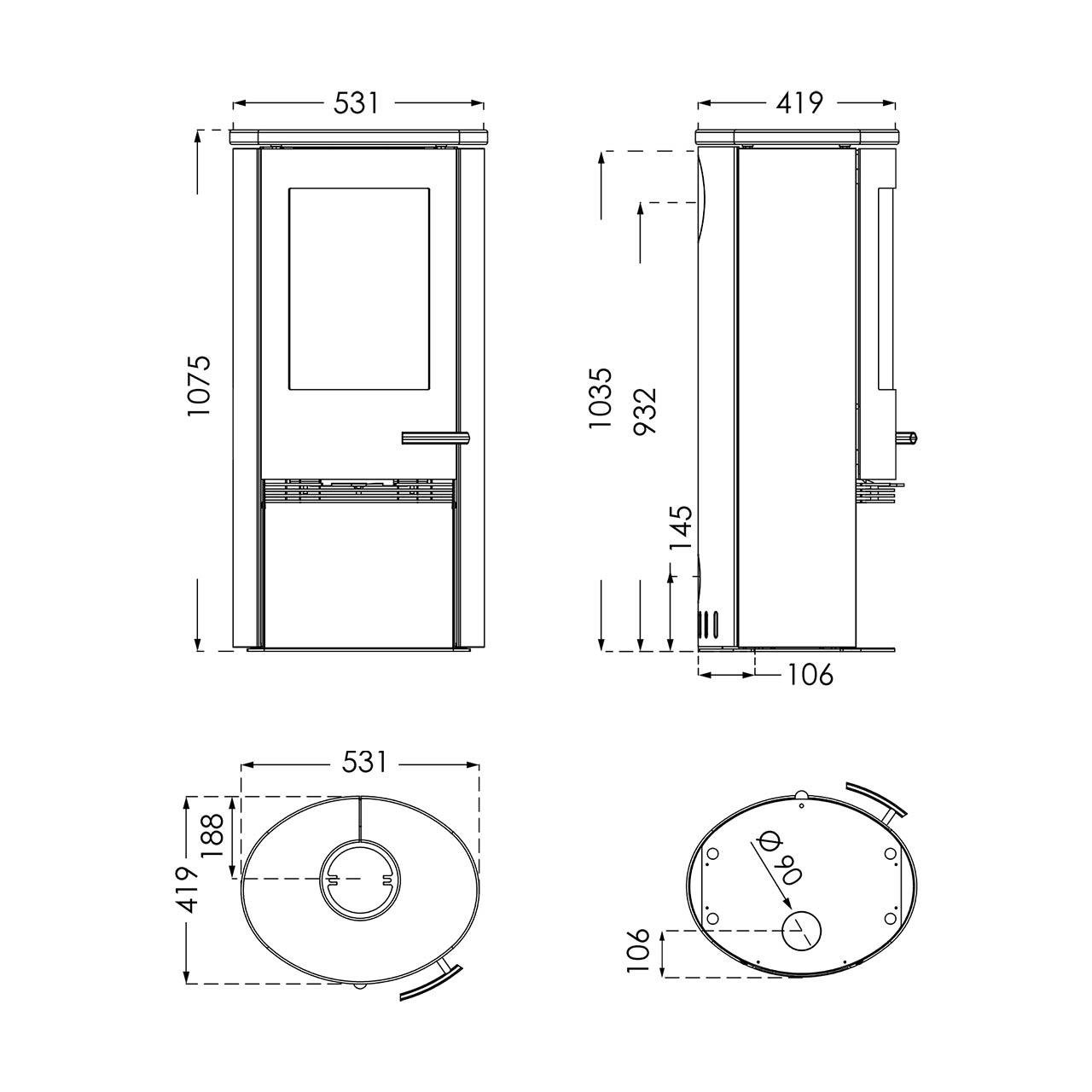 Kaminofen Termatech TT20RS 5 kW – Image 2