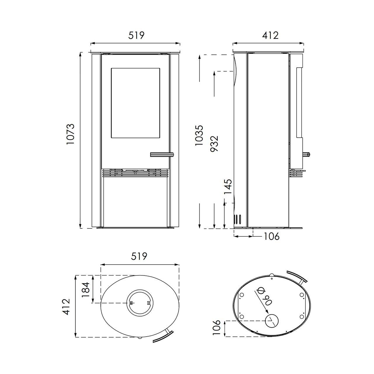 Kaminofen Termatech TT21R mit 5 kW – Image 2