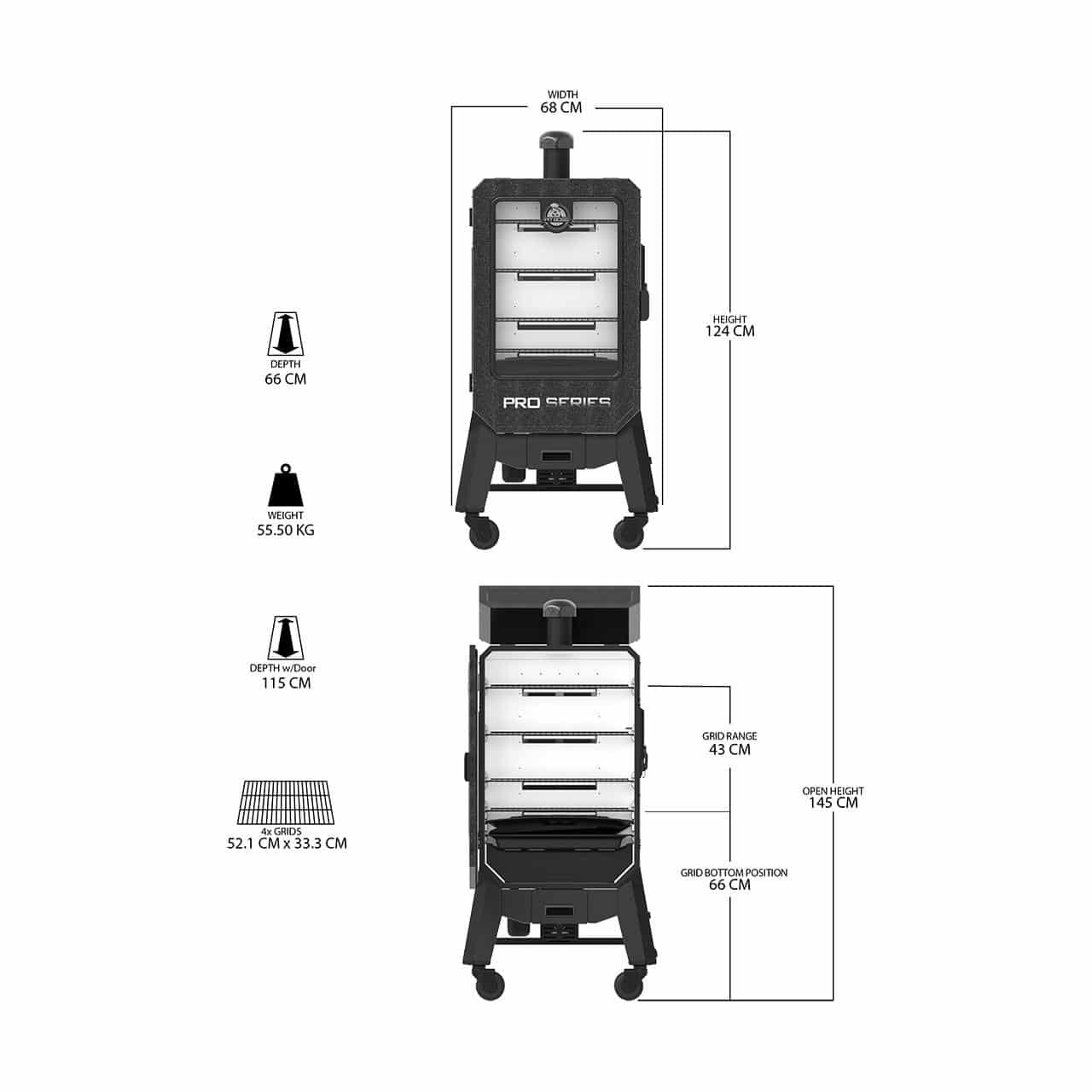 Pit Boss Pro V4P Grille fumoir a pellets
