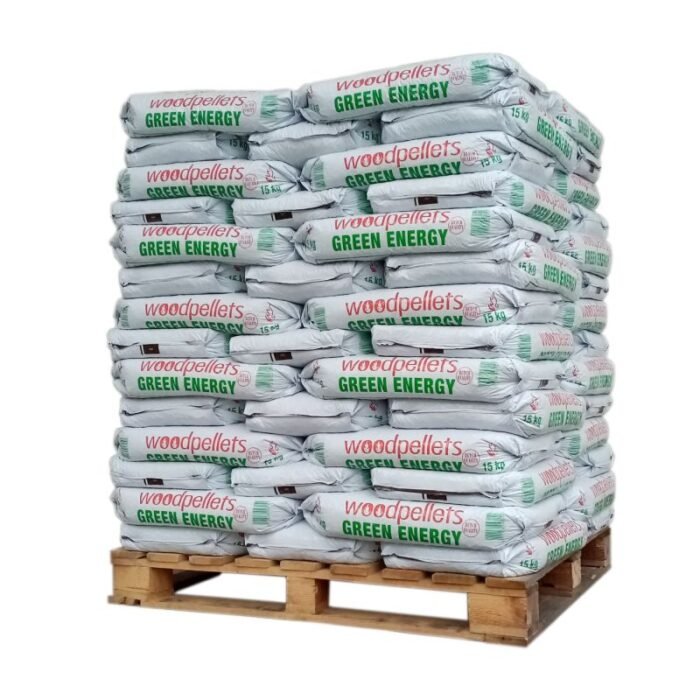 Palette 65 sacs de Granules GREEN ENERGY 15 kg