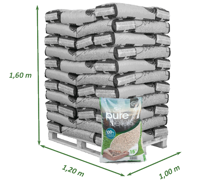 Granules de bois Pure Pellets 100% Resineux certifies ENplus A1