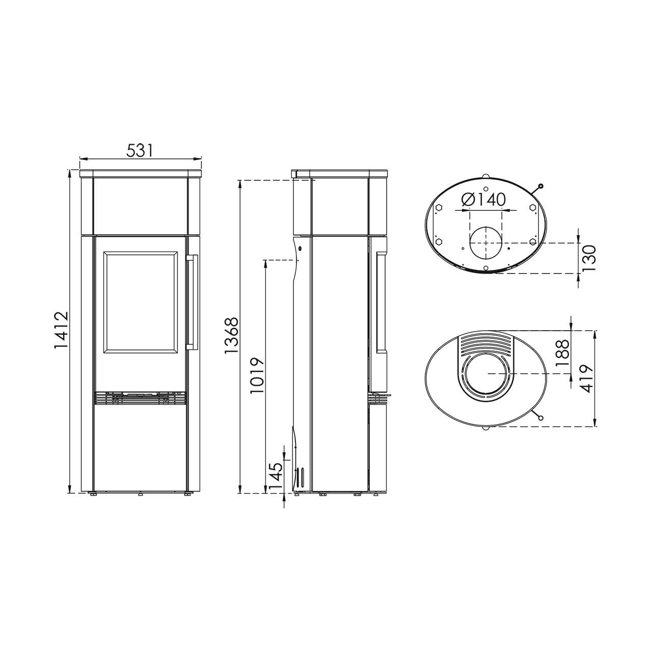 Speicherofen Termatech TT21RHS Heat Storage 5 kW