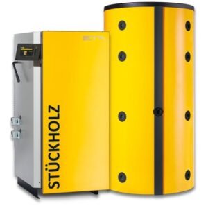 ETA Stückholzheizung Paket SH 40 - 40 kW - 3300 L Puffervolumen - 2x 1650 L (1x Solar) - für EFH & MFH - effizient - 11045S-T-02