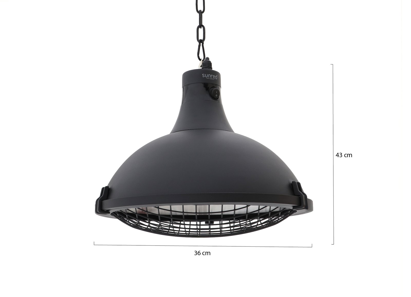 Sunred Bright Indus II hängender Heizstrahler 2100 Watt – Image 4