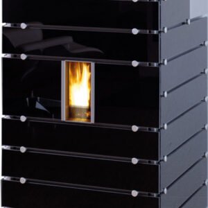 Buderus wodtke Pelletofen ivo.tec water+ - 8 kW - wasserführend - für Heizung & Warmwasserbereitung - Dekor Black - 7736600939
