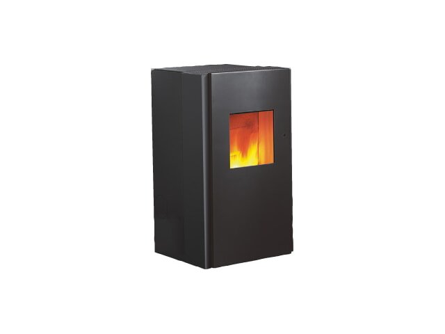 Buderus wodtke Primärofen Frank water+ – 8 kW – Wasserführend – Stahl black – Flache Tür – Effizient – 7736600942