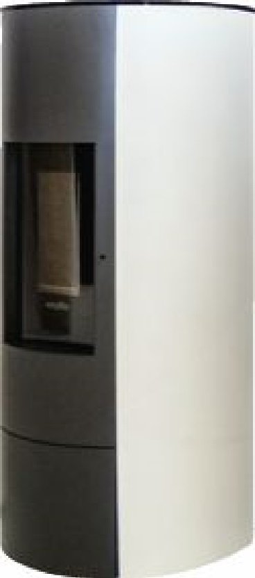 WODTKE Pelletofen crazy.nrg air+ white – 6 kW – 94% Wirkungsgrad – Raumluftunabhängig – EEK A+ – 100/55 mm Anschluss – Glas-Front – 7736601196