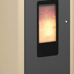 Wodtke Wassergeführter Pelletofen Jack SX water+ - 8 kW - 93,8% Wirkungsgrad - Abgasstutzen DN 100 - Stahl sahara - A+ - 7736602203