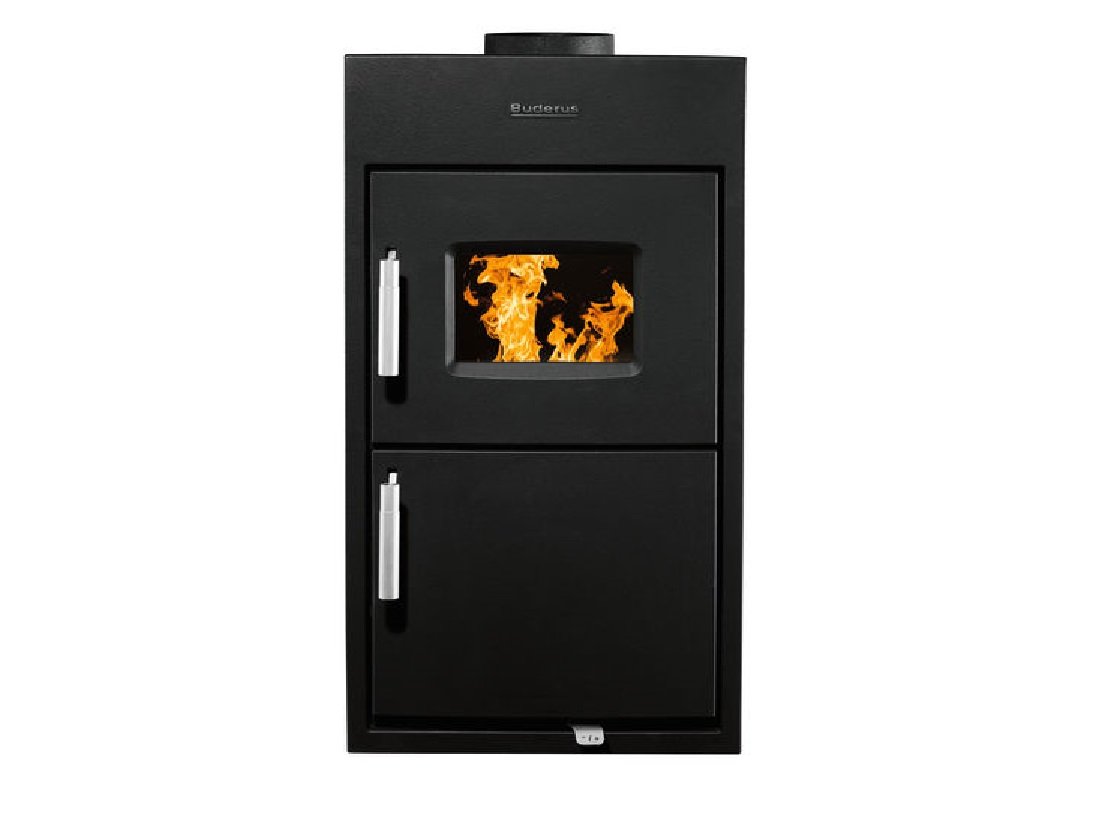 Buderus Heizeinsatz Logaflame HLG217 – 10 kW – FP 790×420 mm – 83% Effizienz – Rechts – für Kachelöfen – BImSchV 2. – 7736602493