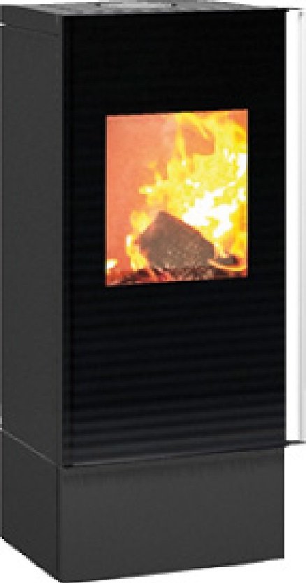 wodtke Kaminofen Casa Duo – 6 kW – Schwarz mit Sockel – Holz/Braunkohle – Air Control – AWS-Spülung – 2. BImSchV – 7736602843