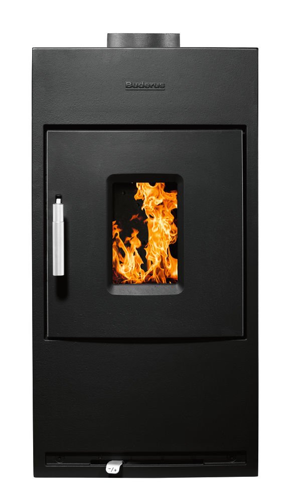 Buderus Heizeinsatz Logaflame HLG426S – 12 kW – Scheitholz 330 mm – Abgas Ø 145/180 mm – für Kachelöfen – BImSchV 2 – 7736604102