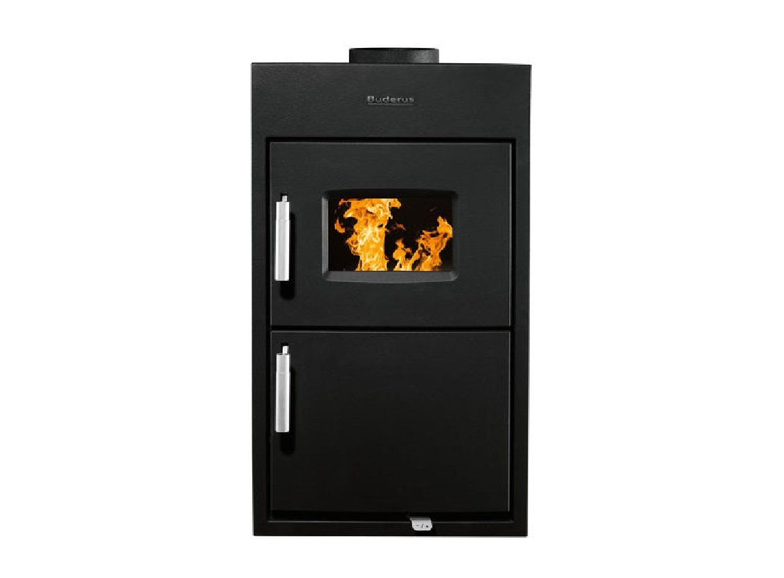 Buderus Festbrennstoff-Heizeinsatz Logaflame HLS117 N – 8 kW – A+ – 84% Wirkungsgrad – Front 790×396 mm – für Kachel-/Warmluftöfen – 8732950945