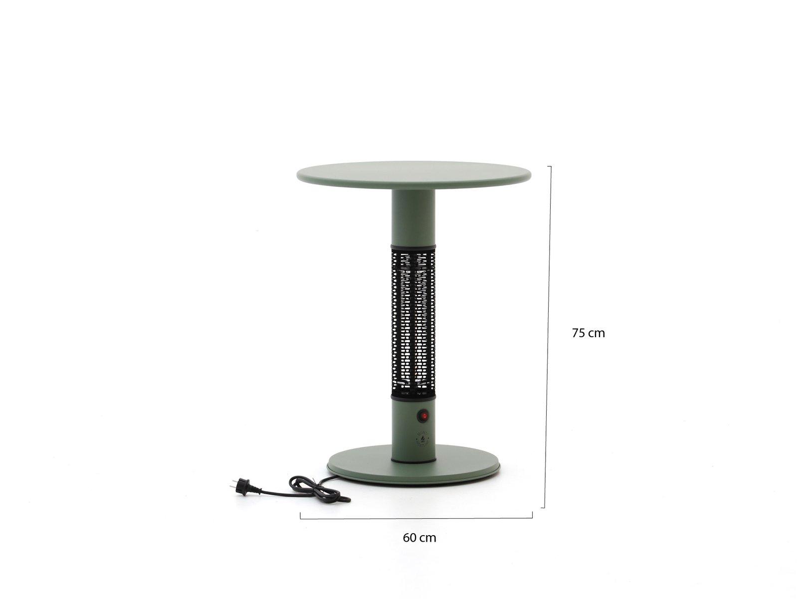 Monti HeatLine Pulse Gartentisch mit Heizstrahler 1500 W ø 60 cm (h: 75 cm) – Image 4