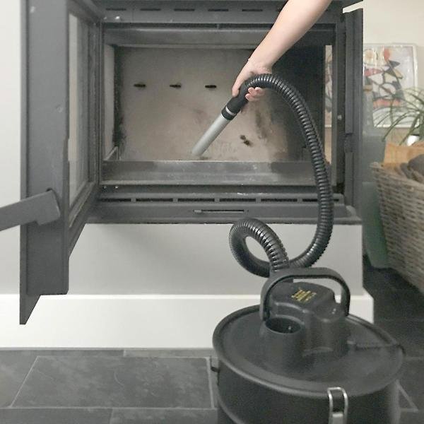Effizienter 800W Aschesauger mit HEPA-Filtersystem, schwarz, 18 Liter Metall - Gründliche Reinigung für Kamin, Grill und Ofen – Image 7