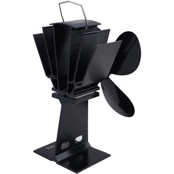 Effizienter, stromloser Kaminventilator aus Aluminium, schwarz, mit 4 Lüfterblättern - leise, energiesparend & für Temperaturen 65°C bis 345°C – Image 6