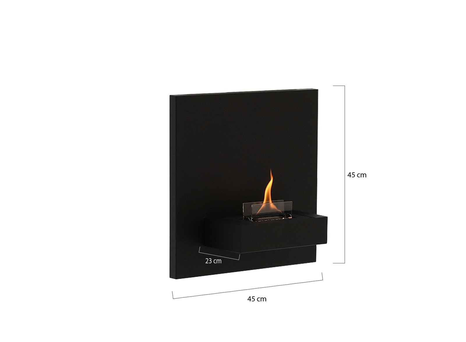 Tenderflame Square 90 Wandkamin 45×45x23 cm – Image 4