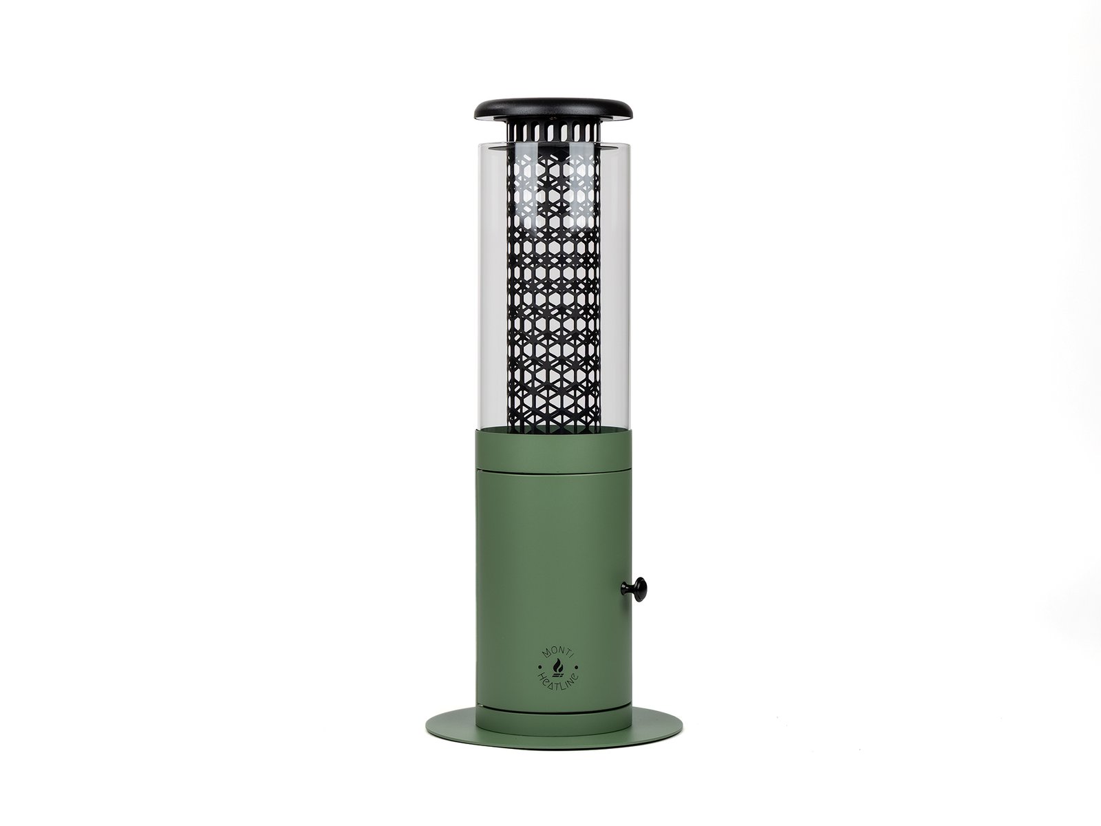 Radiateur a pellets Monti HeatLine Ember Vert Rond 24cm x 58cm