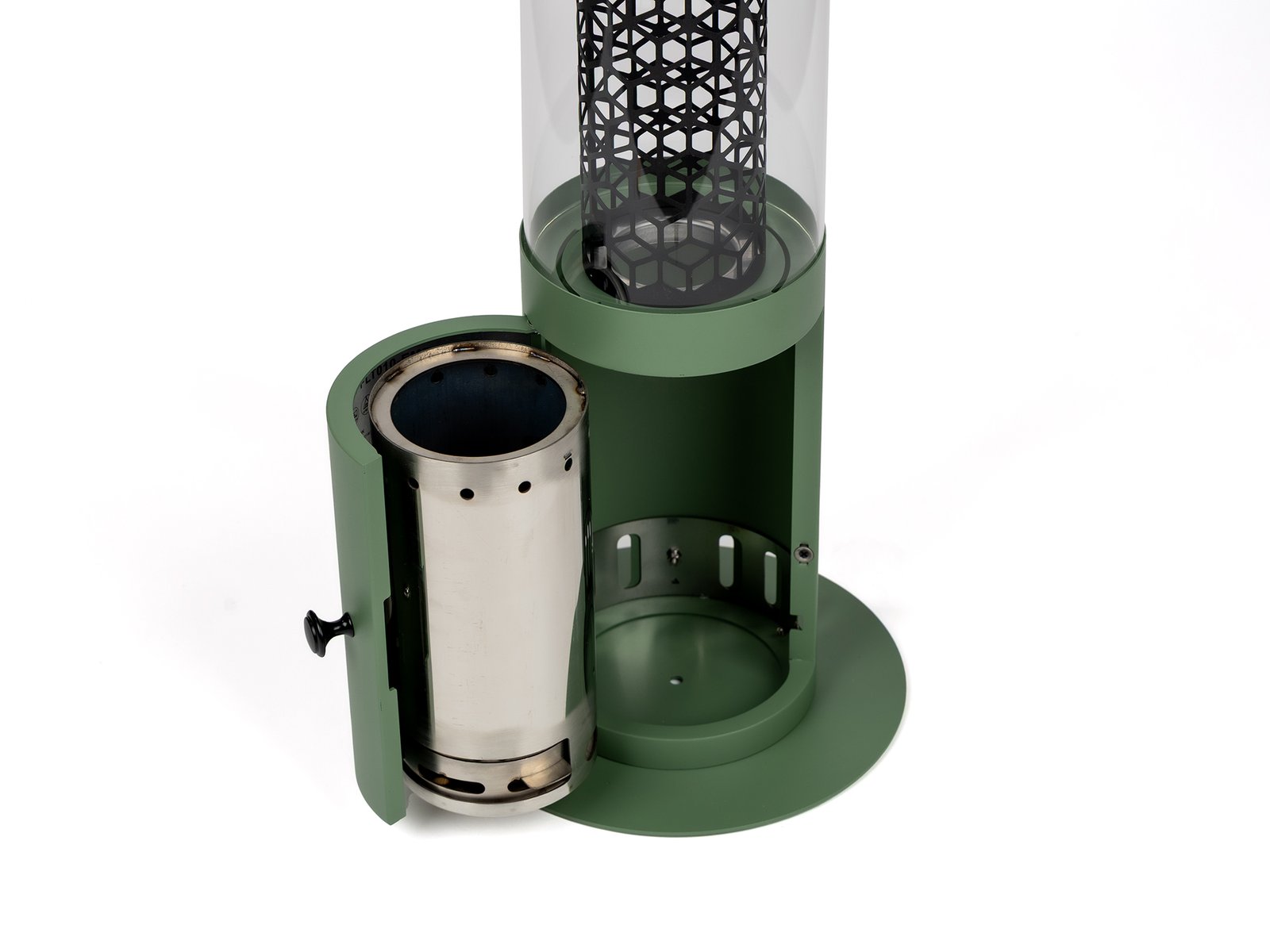 Radiateur a pellets Monti HeatLine Ember Vert Rond 24cm x 58cm – Image 5