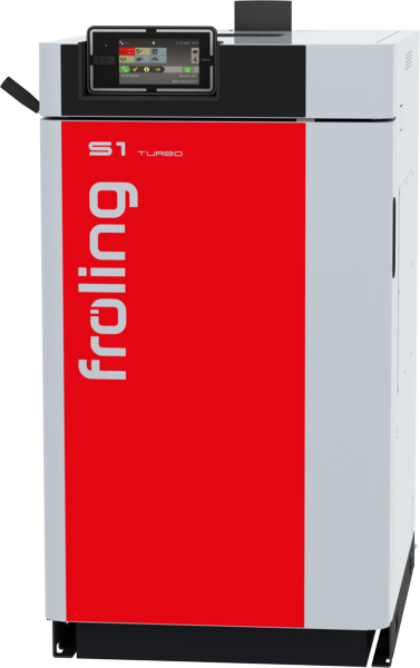 Chaudière à bûches Fröling S1 Turbo 15F, 15 kW, écran tactile couleur
