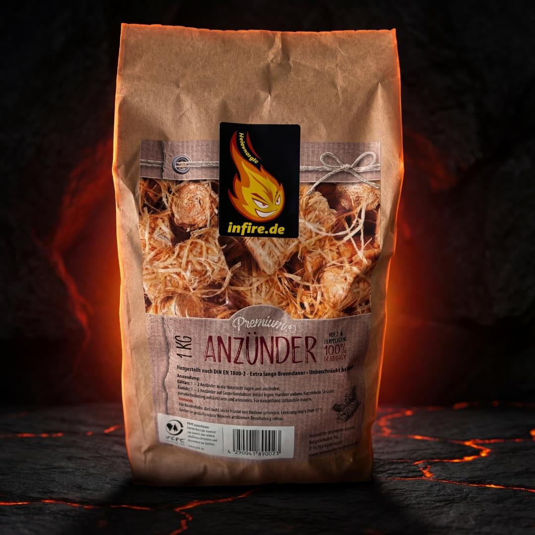 infire Starters – Allumeur premium laine de bois 1 kg