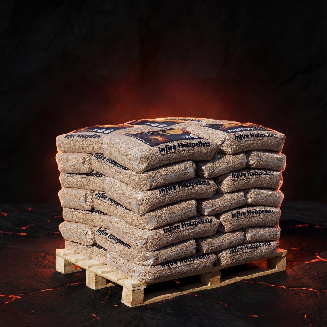 infire Granules de bois 6 mm Haute Densite Demi-palette 495 kg