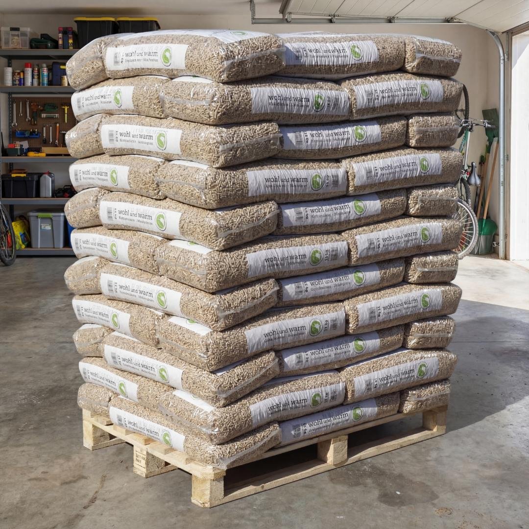 wohl und warm Granules de bois 6 mm Palette 990 kg