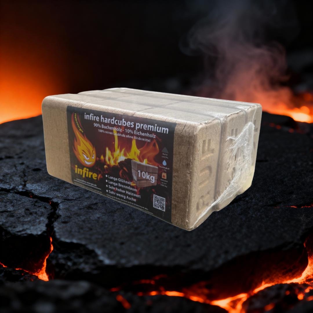 infire hardcubes premium Briquettes bois dur 10 kg – Image 2