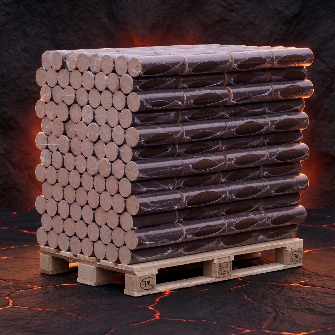 infire rounders premium Briquettes bois dur Palette 960 kg