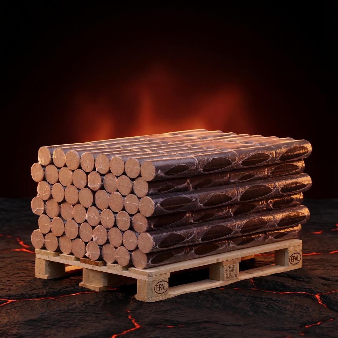 infire rounders premium Briquettes bois dur Demi-palette 480 kg