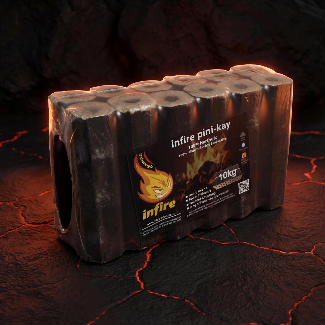 infire Pini Kay Briquettes bois dur 10 kg