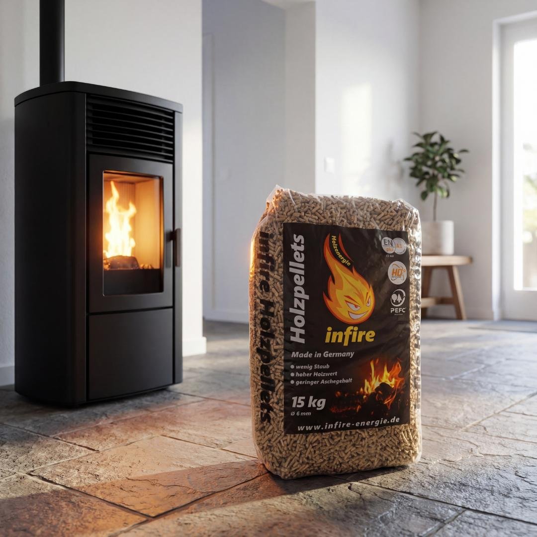 infire Granules de bois 6 mm Haute Densite Demi-palette 495 kg – Image 6