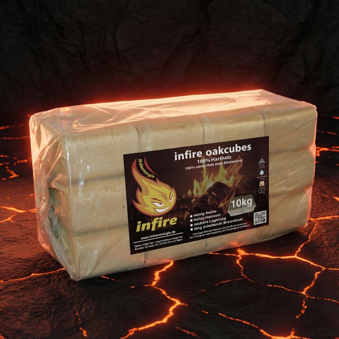 infire Oakcubes Briquettes chene compresse 10 kg